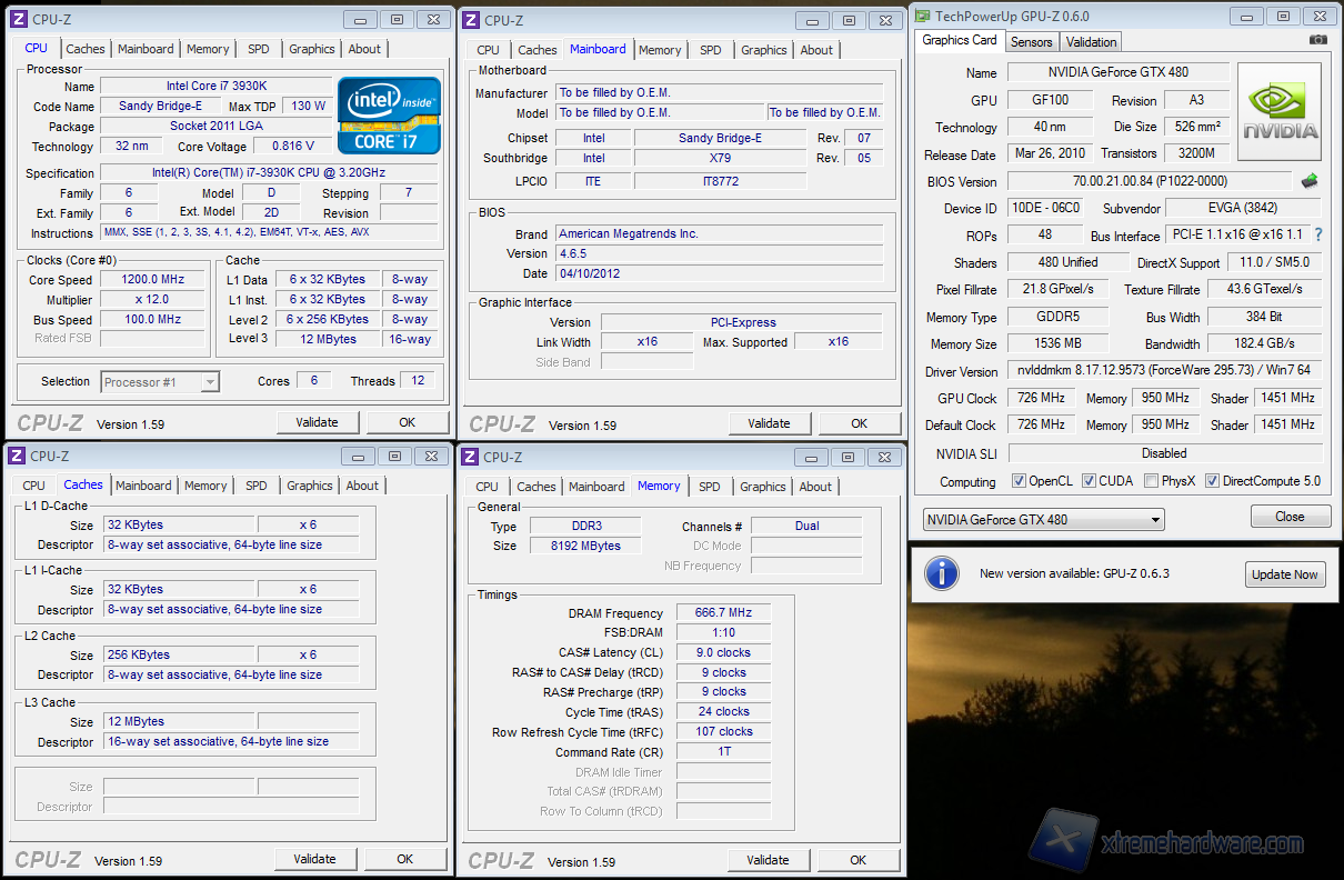 SCREEN CPU Z GPUZ